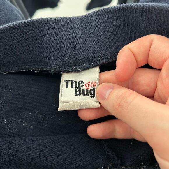 VTG y2k Women's Blue Pink Bobby Jack Style 'Perfection' Wide Leg Sweatpants Sz S - Picture 5 of 9